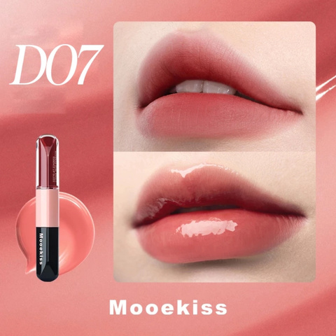 Son Bóng Hai Đầu Dưỡng Môi Đa Năng Mooekiss Dual Effect Lip Gloss (3ml+3ml)