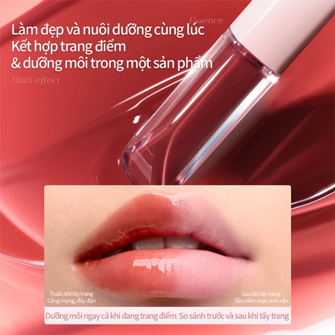 Son Bóng Hai Đầu Dưỡng Môi Đa Năng Mooekiss Dual Effect Lip Gloss (3ml+3ml)