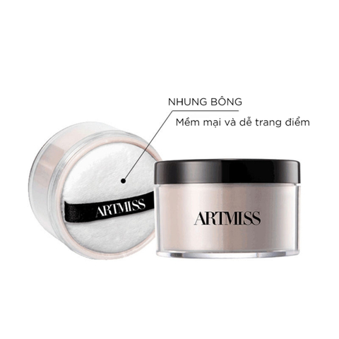 Phấn Phủ Trang Điểm Kiểm Soát Dầu Artmiss Transparent Matte Powder 30g