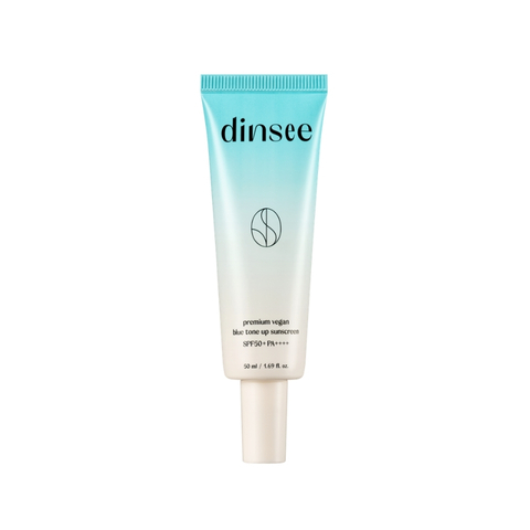 Kem Chống Nắng Dinsee Premium Vegan Blue Tone Up Sunscreen SPF50+ 50ml