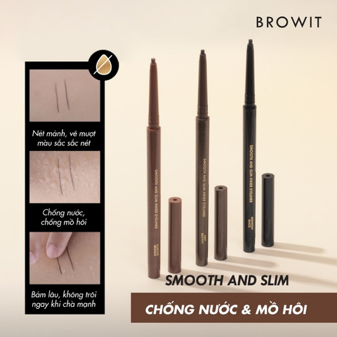 Kẻ Viền Mắt Trong Browit Nong Chat Smooth And Slim Inner Eyeliner 0.1g