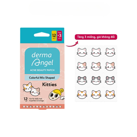 Miếng Dán Mụn Vui Nhộn Derma Angel Acne Beauty Patch (12 Miếng)