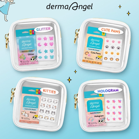 Miếng Dán Mụn Vui Nhộn Derma Angel Acne Beauty Patch (12 Miếng)