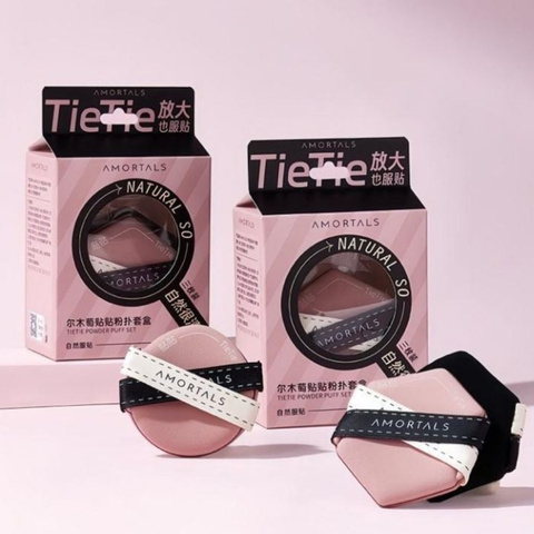Set 3 Bông Mút Tán Kem Nền Dạng Lỏng Amortals TieTie Powder Puff Set