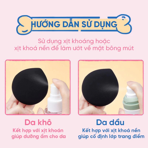 Set 2 Bông Mút Amortals Powder Puff Set (2 Bông Mút + Hộp Đựng)