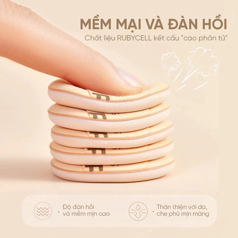 Set 2 Mút Trang Điểm Ngón Tay Amortals Finger Sized Mini Puff Concealer Puff