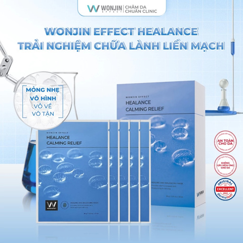 Mặt Nạ Giấy Wonjin Effect Healance Calming Relief Mask 30g (Mẫu Mới)