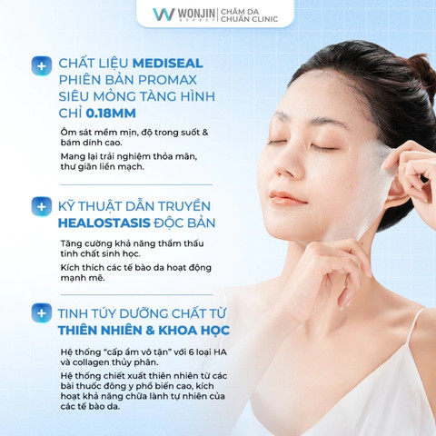 Mặt Nạ Giấy Wonjin Effect Healance Calming Relief Mask 30g (Mẫu Mới)