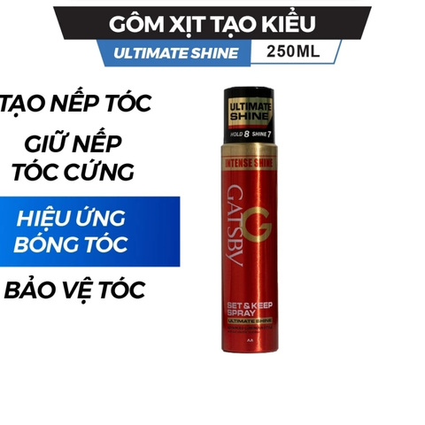 Keo Xịt Tóc Gatsby Set & Keep Spray 250ml