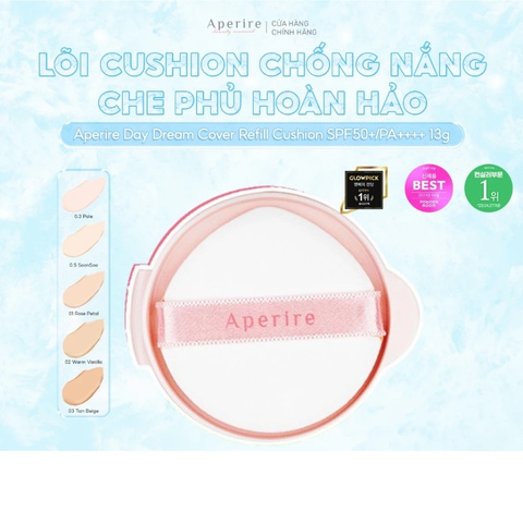 Lõi Phấn Nước Aperire Day Dream Cover 13g - 01 Rose Petal