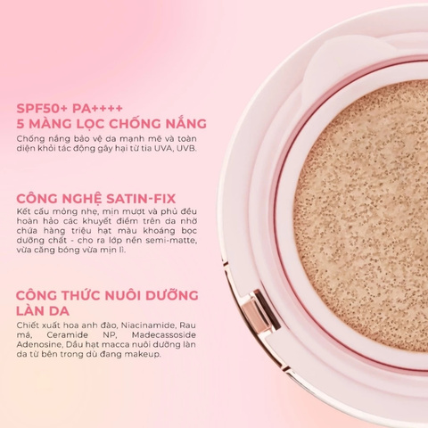 Lõi Phấn Nước Aperire Day Dream Cover 13g - 01 Rose Petal