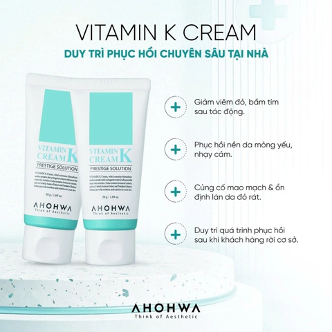 Kem Dưỡng Phục Hồi Da Ahohwa Vitamin K Cream 12g