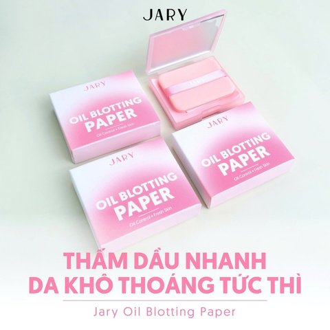 Giấy Thấm Dầu Jary Oil Blotting Paper Kiểm Soát Dầu (100 tờ)