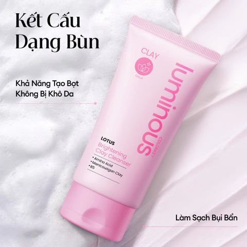 Sữa Rửa Mặt Đất Sét Sáng Da Hoa Sen Colorkey Luminous Lotus Brightening Clay Cleanser 100g
