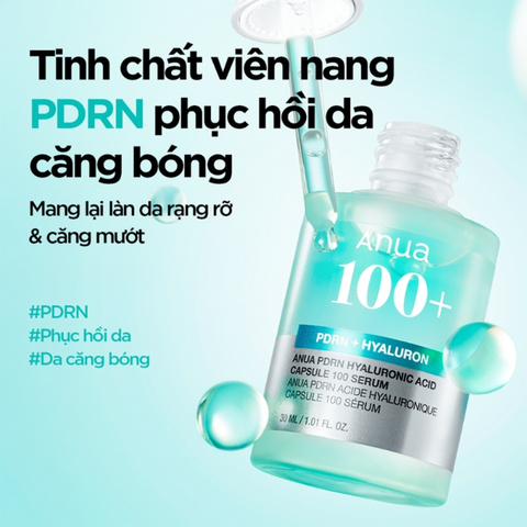 Tinh Chất Giúp Trẻ Hóa Da Anua PDRN Hyaluronic Acid Capsule 100 30ml
