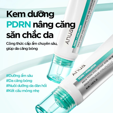 Kem Dưỡng Ẩm Anua PDRN Hyaluronic Acid 100 Moisturizing Cream 60ml