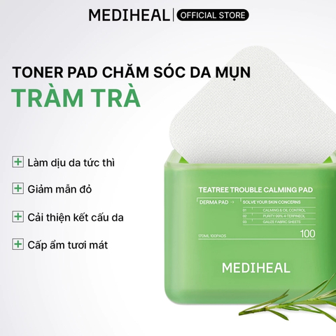 Toner Pad Mediheal Derma Pad 170ml (100 Miếng) (Nhập Khẩu)