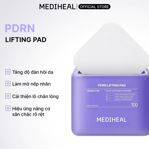 Toner Pad Mediheal Derma Pad 170ml (100 Miếng) (Nhập Khẩu)