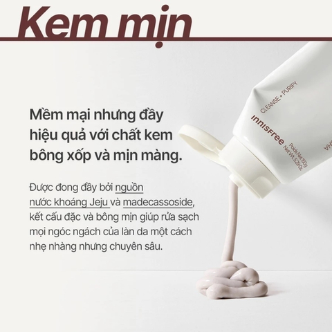 Sữa Rửa Mặt Innisfree Kiểm Soát Nhờn Tro Núi Lửa Volcanic BHA Pore Cleansing Foam 150g (Mẫu Mới) (Nhập Khẩu)