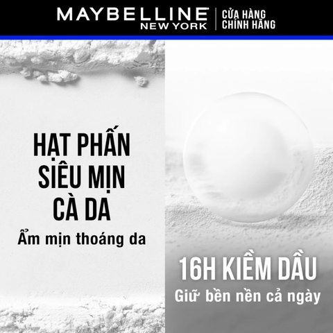 Phấn Phủ Maybelline Dạng Bột Kiềm Dầu Brightening Setting Powder 10g - 02 Màu Hồng