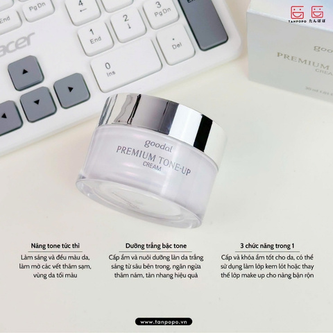 Kem Dưỡng Da Goodal Premium Snail Tone Up 30ml