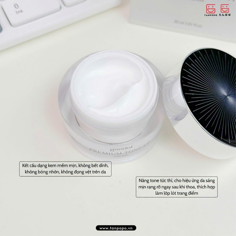 Kem Dưỡng Da Goodal Premium Snail Tone Up 30ml