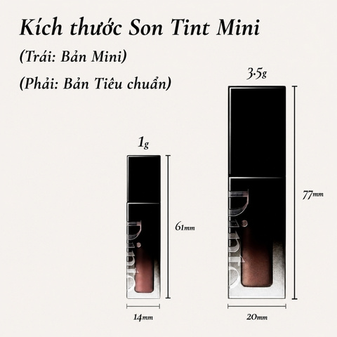(Mini) Son Kem Bóng Thuần Chay Dinto Blur Glowy Lip Tint 1g