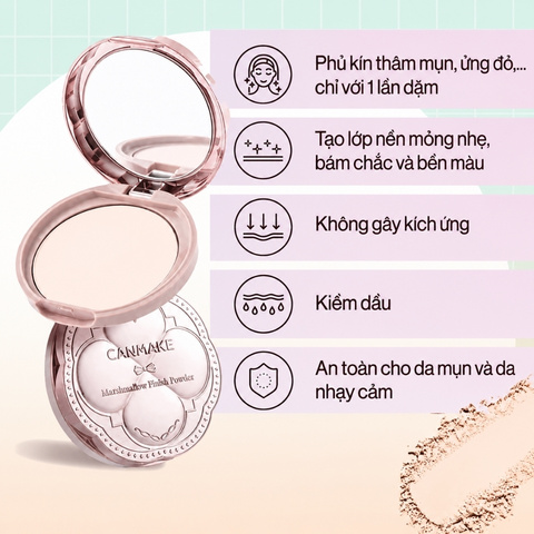 Phấn Phủ Siêu Mịn Canmake Tokyo Face Powder 10g