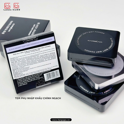 Phấn Phủ Nén Carslan 2.0 Black Magnet Soft Focus Powder 8g (Vỏ Đen) (Da Hỗn Hợp/ Da Khô)