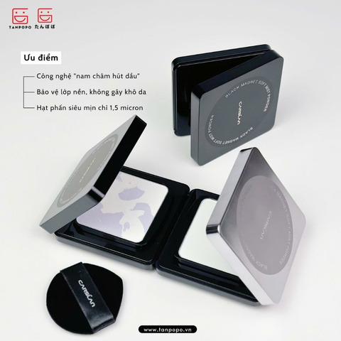 Phấn Phủ Nén Carslan 2.0 Black Magnet Soft Focus Powder 8g (Vỏ Đen) (Da Hỗn Hợp/ Da Khô)