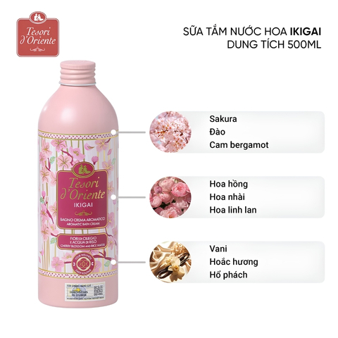 Sữa Tắm Nước Hoa Ý Tesori d'Oriente 500ml