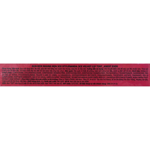 Son Kem Lì 3CE Velvet Lip Tint