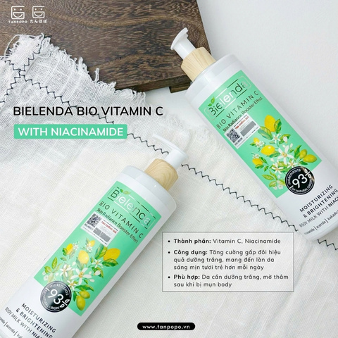 Sữa Dưỡng Thể Bielenda Bio Vitamin C With Body Milk 400ml