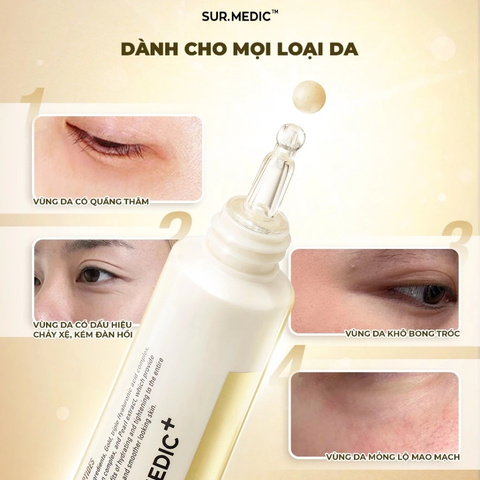 Kem Dưỡng Mắt Sur.Medic Cải Thiện Nếp Nhăn, Mờ Thâm Perfection 100™ All In One Facial Eye Cream 35ml