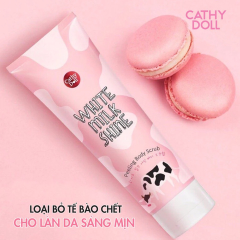 Tẩy Tế Bào Chết Toàn Thân Cathy Doll White Milk Shine 320ml