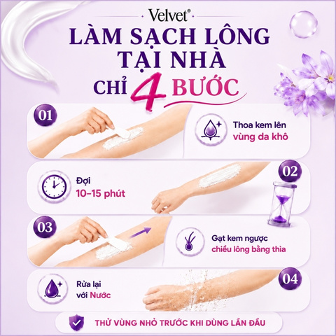 Kem Tẩy Lông Velvet Nga 100ml
