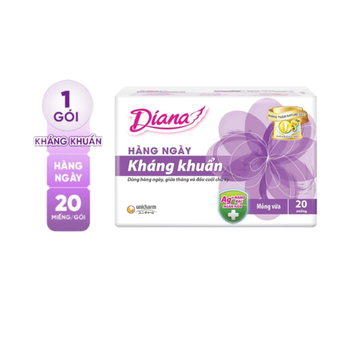 Băng Vệ Sinh Diana Sensi Kháng Khuẩn (Hàng Ngày)