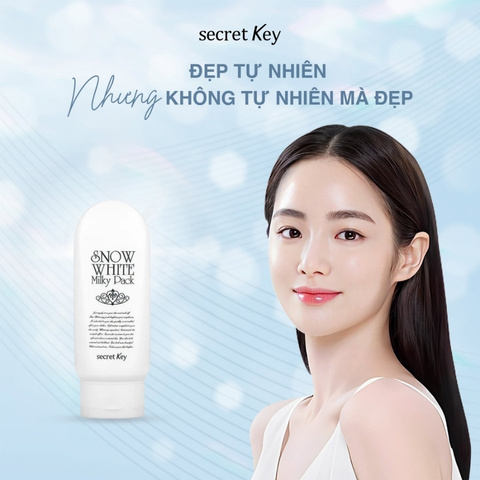 Kem Tắm Trắng Secret Key Snow White Milky Pack 200g