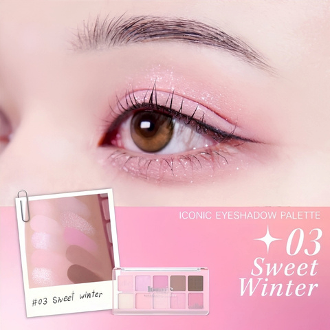 Bảng Phấn Mắt 10 Ô Odbo Iconic Eyeshadow Palette 7g
