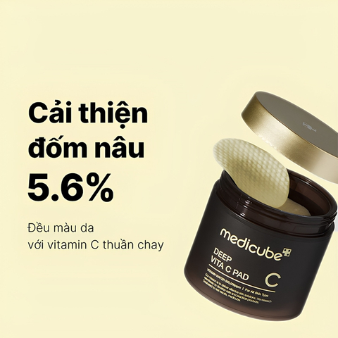 Toner Pad Dưỡng Sáng Da, Mờ Thâm Medicube Deep Vita C Pad 70 Miếng (Nội Địa)