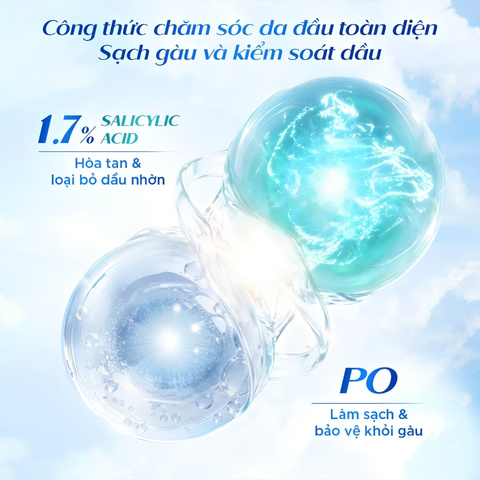 Dầu Gội Kiềm Dầu Head & Shoulders 72H Oil Control Anti-Dandruff 1.7% Salicylic Acid Shampoo 480g