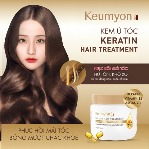 Kem Ủ Tóc Keumyon Keratin Giúp Tóc Chắc Khoẻ, Giảm Chẻ Ngọn Hair Treatment 500g (Nhập Khẩu)
