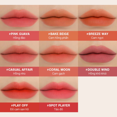 Son Kem Lì 3CE Blur Water Tint