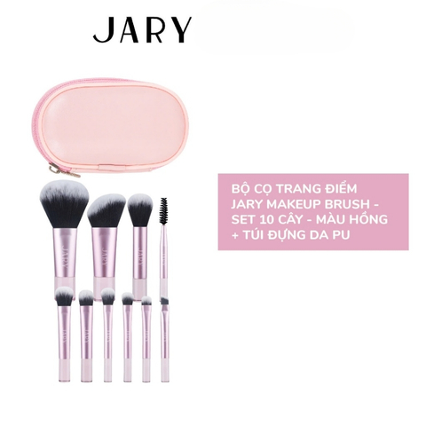 Bộ Cọ Jary Makeup Set 10 Cây Pink