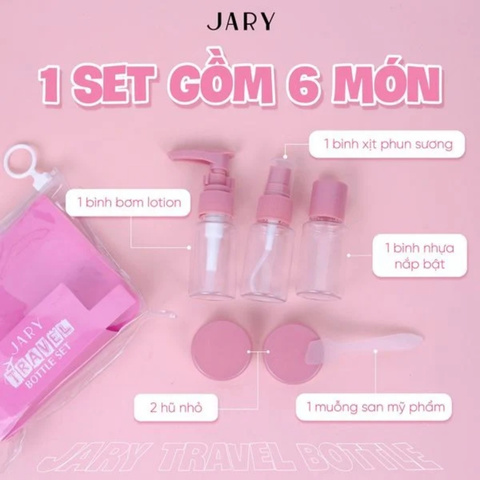 Set Bình Chiết Mỹ Phẩm Jary Travel Bottle Set