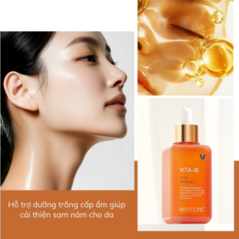 Tinh Chất Dưỡng Sáng,Mờ Thâm Maxclinic VITA 10 Vital Ampoule 100ml