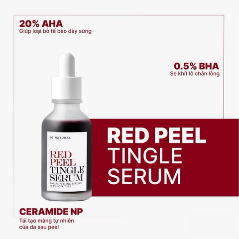 Tinh Chất Tái Tạo Da So Natural Red Peel Tingle Serum Facial Peeling