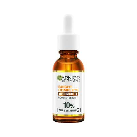 Tinh Chất Garnier Tăng Cường Sáng Da Mờ Thâm Ban Đêm 10% Vitamin C - Bright Complete Overnight Serum 30ml