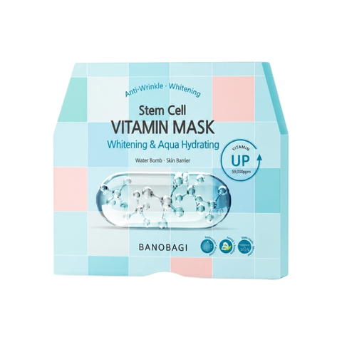 Mặt Nạ Giấy Banobagi Stem Cell Vitamin Mask Whitening & Aqua Hydrating 30g (Nhập Khẩu)