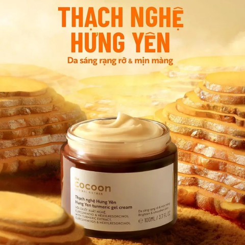 Thạch Nghệ Hưng Yên Cocoon Hưng Yên Turmeric Gel Cream